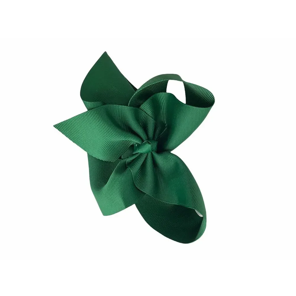 Bundle Lot of 3 Red, Green & White Hair Bows